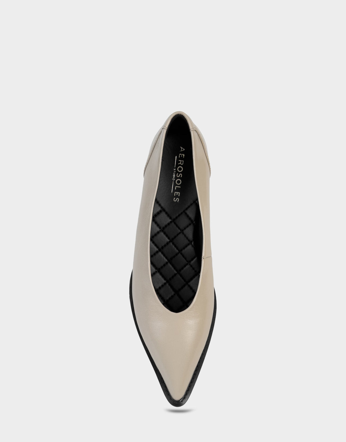 Women's Tailored Flat in Stone Leather | Aerosoles Shoes