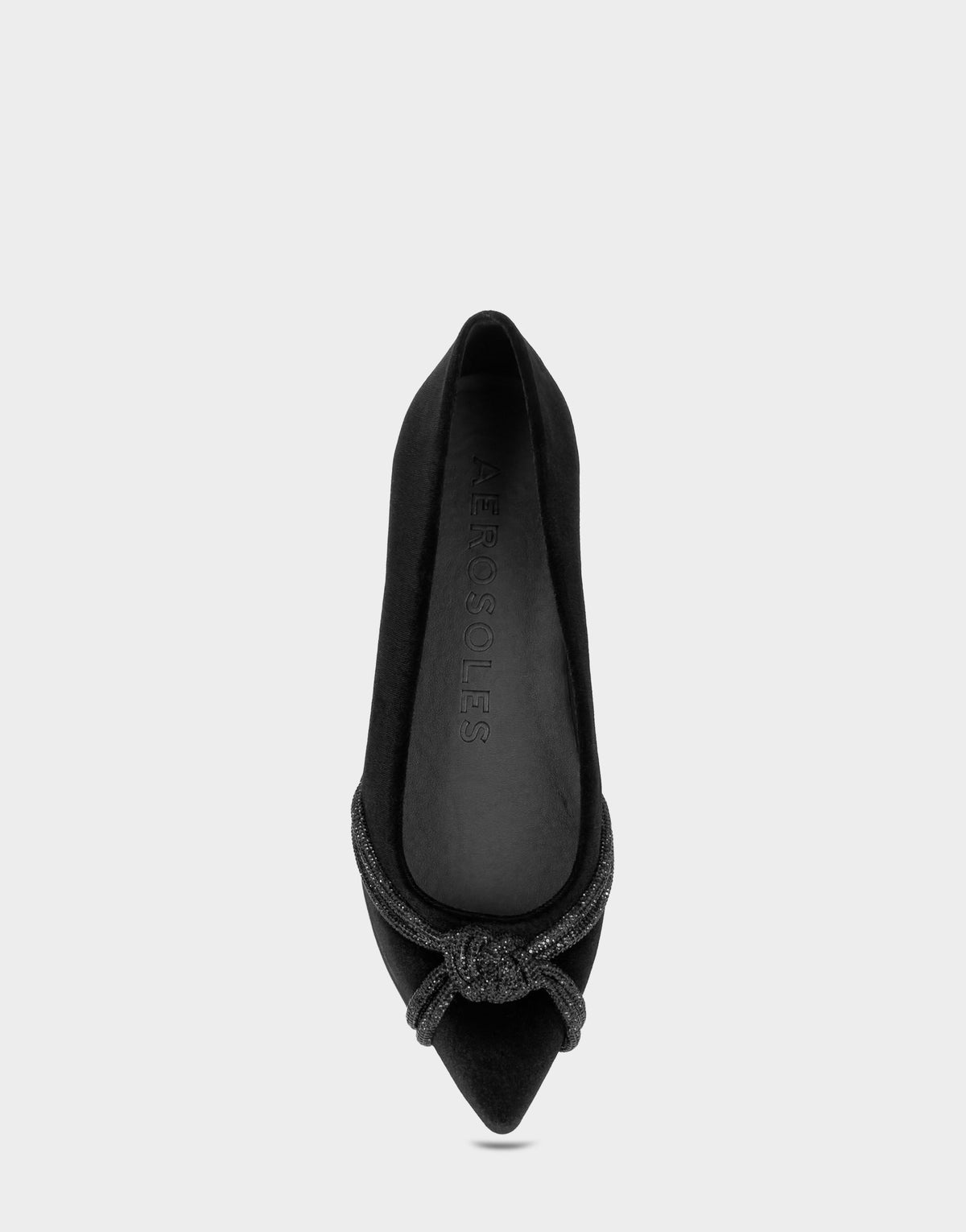 Women's Dress Flat in Black Velvet | Aerosoles Shoes