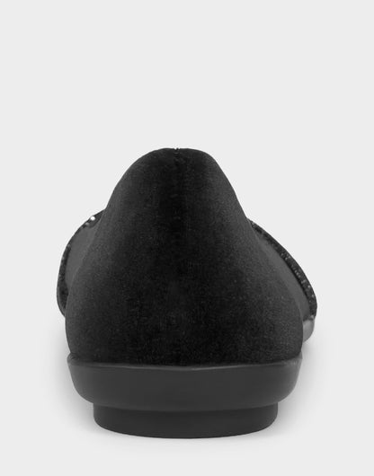 Women's Dress Flat in Black Velvet | Aerosoles Shoes
