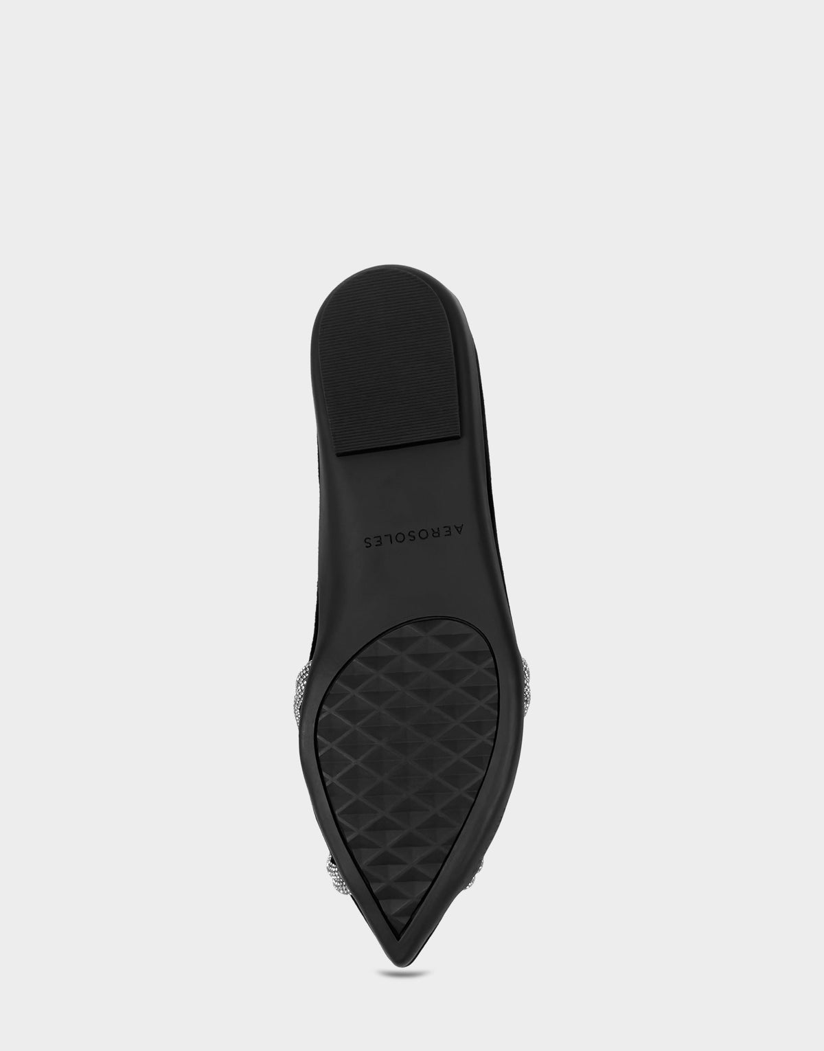 Women's Dress Flat in Black Suede | Aerosoles Shoes