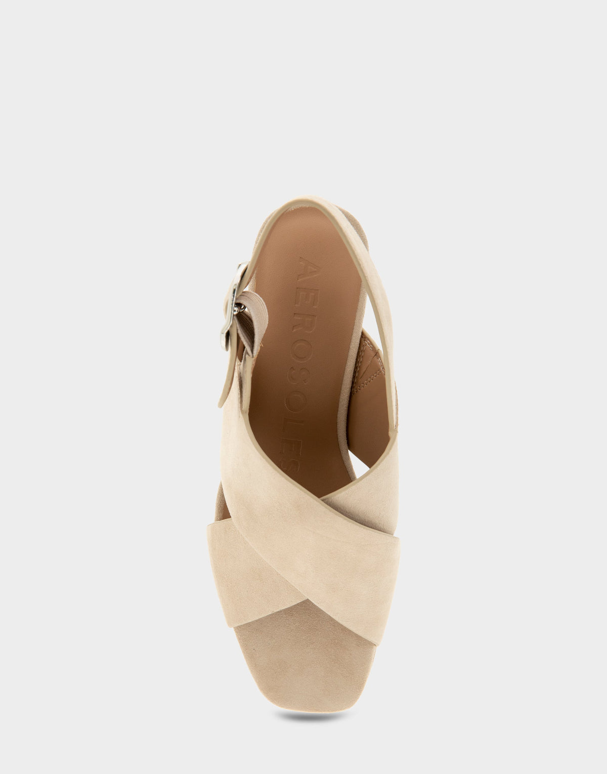Women's Platform Sandal in Stone Suede | Aerosoles Shoes