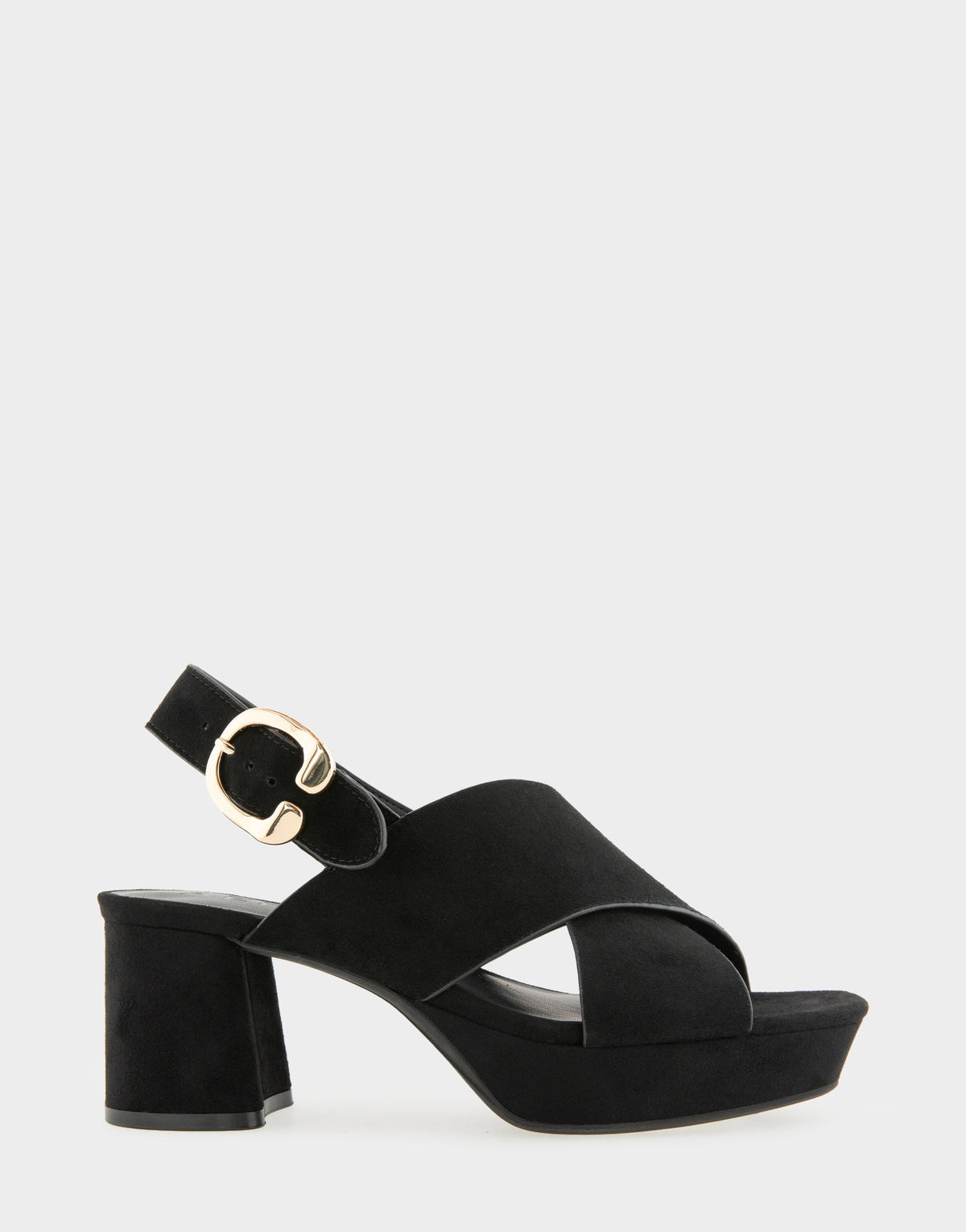 Women's Platform Sandal in Black Suede | Aerosoles Shoes