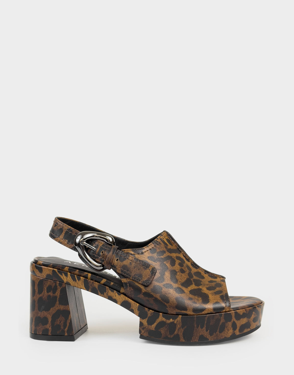 Women's Platform Sandal in Leopard Print Faux Leather | Aerosoles Shoes