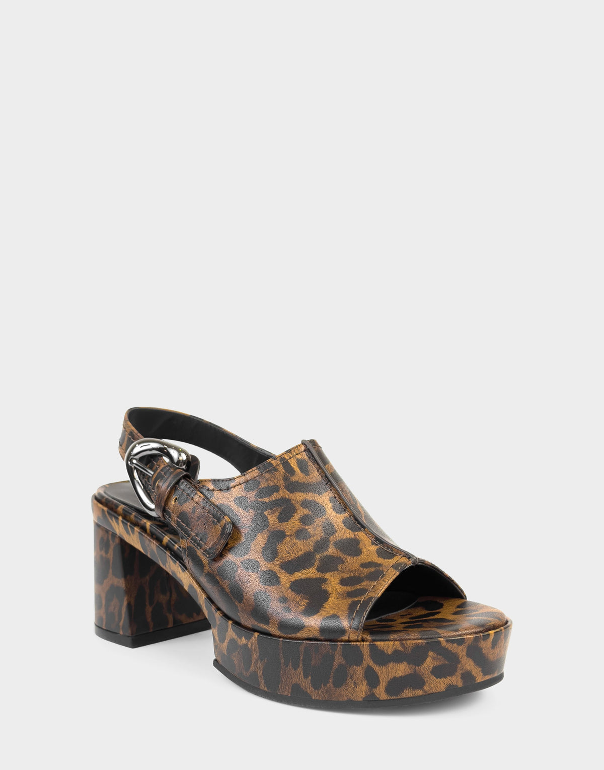 Women's Platform Sandal in Leopard Print Faux Leather | Aerosoles Shoes
