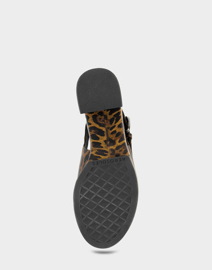 Women's Platform Sandal in Leopard Print Faux Leather | Aerosoles Shoes