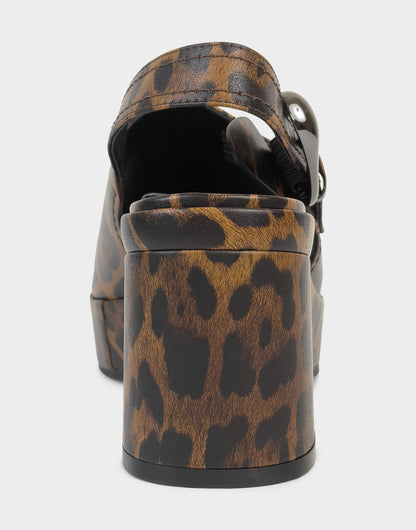Women's Platform Sandal in Leopard Print Faux Leather | Aerosoles Shoes