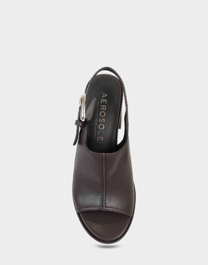 Women's Platform Sandal in Java Stretch Faux Leather | Aerosoles Shoes