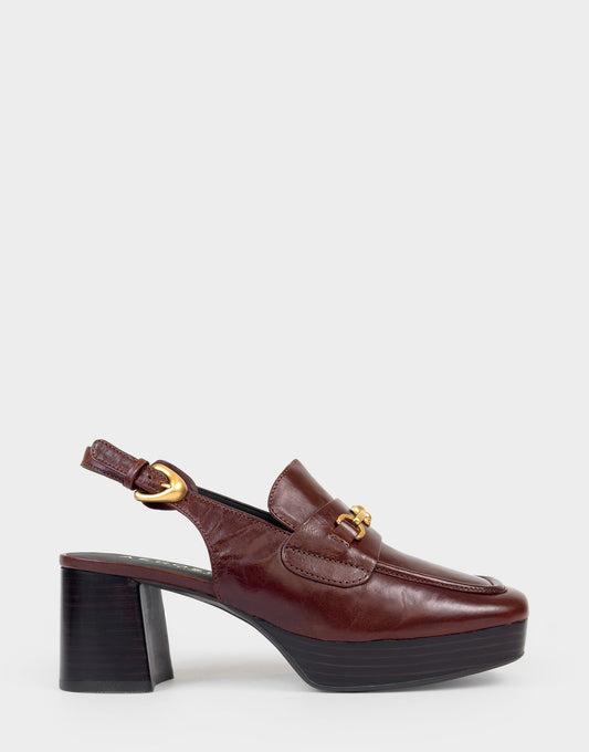 Women's Slingback Platform in Sequoia Leather | Aerosoles Shoes