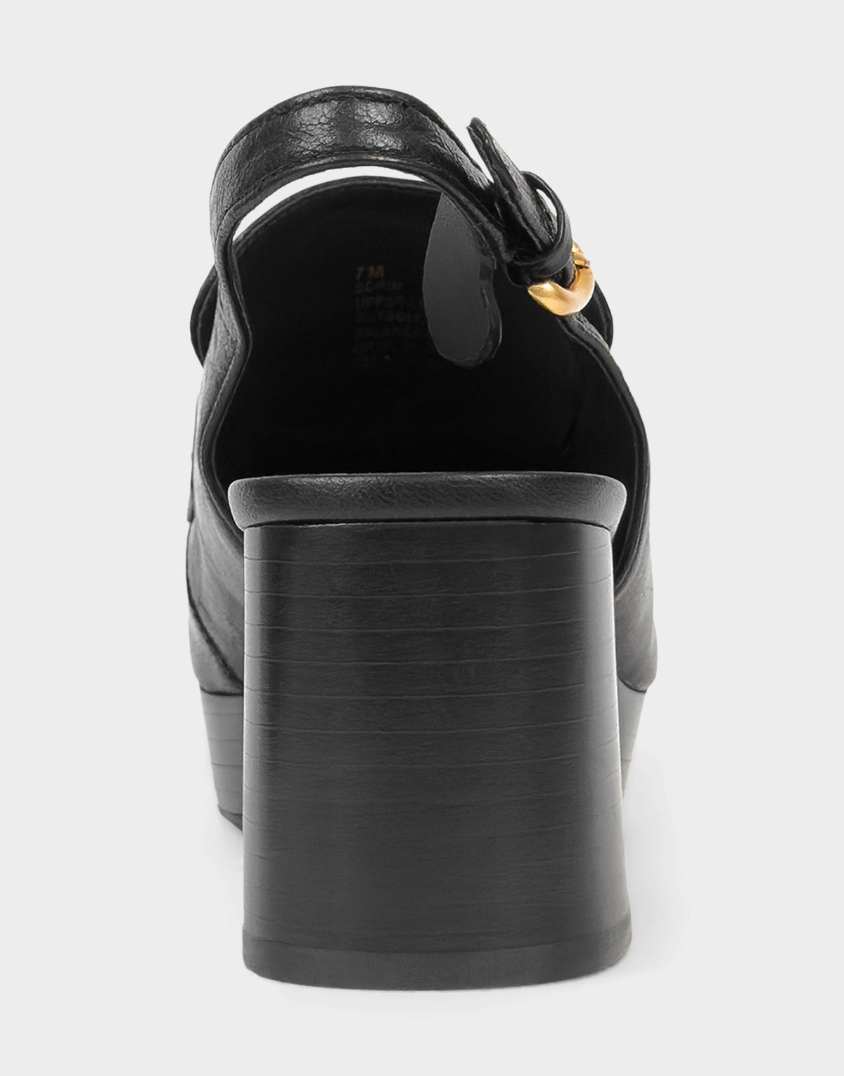 Women's Slingback Platform in Black Leather | Aerosoles Shoes
