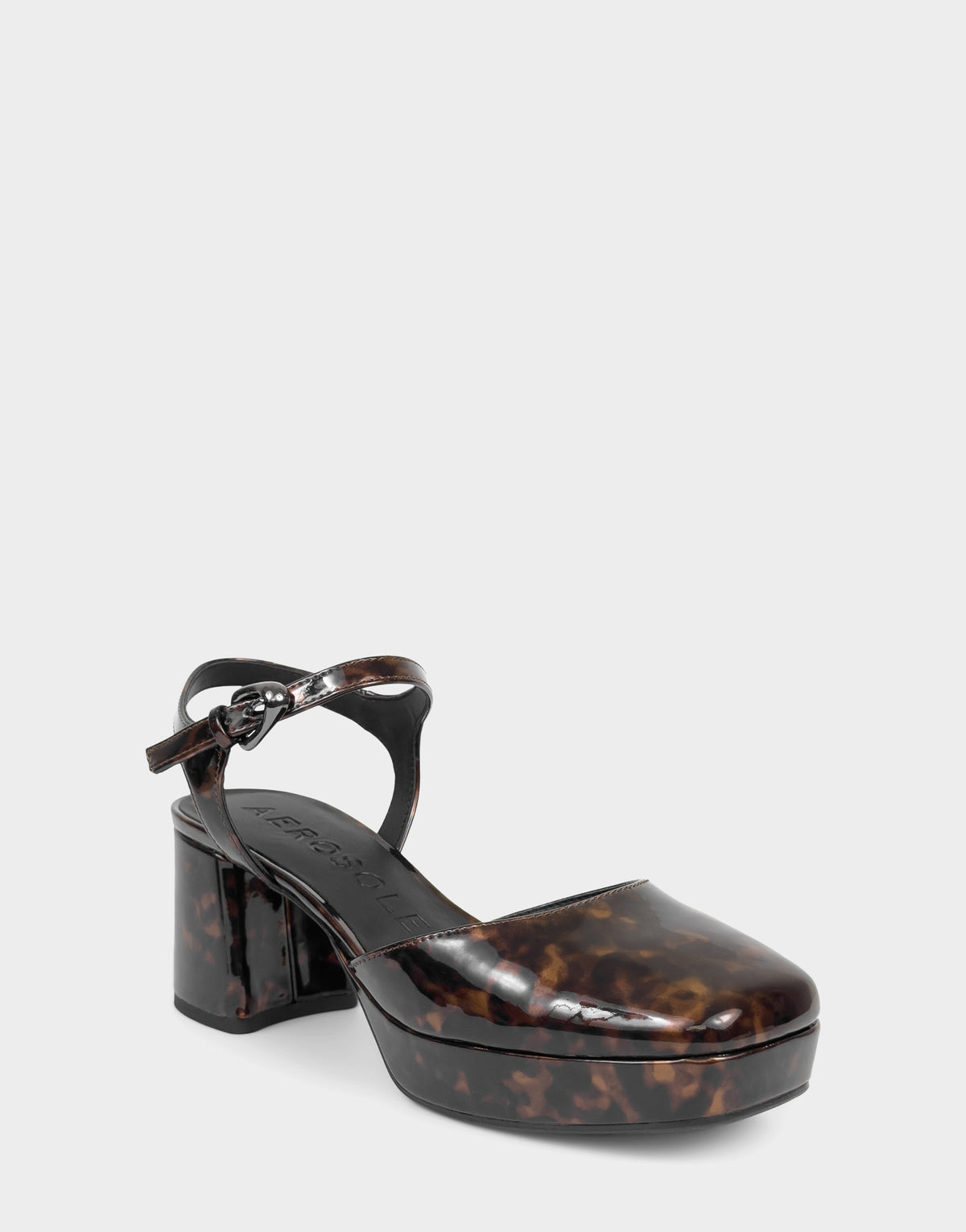 Women's Two Piece Platform in Tortoise Patent | Aerosoles Shoes