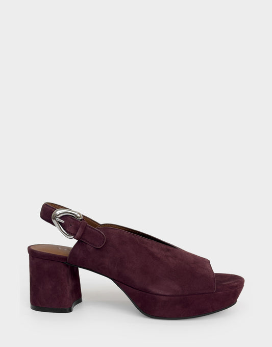 Women's Platform Sandal in Fig Suede | Aerosoles Shoes
