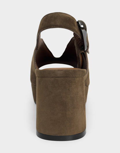 Women's Platform Sandal in Mocha Suede | Aerosoles Shoes