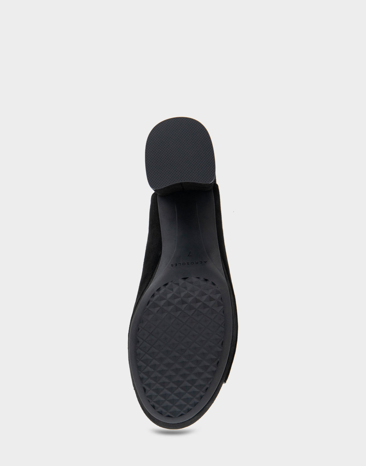 Cornelia Black Suede Peep Toe Platform Sandal | Aerosoles Shoes