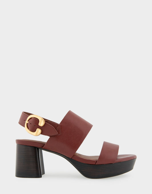 Comfortable Women's Platform Sandal in Clay Combo Leather Leather | Aerosoles Shoes