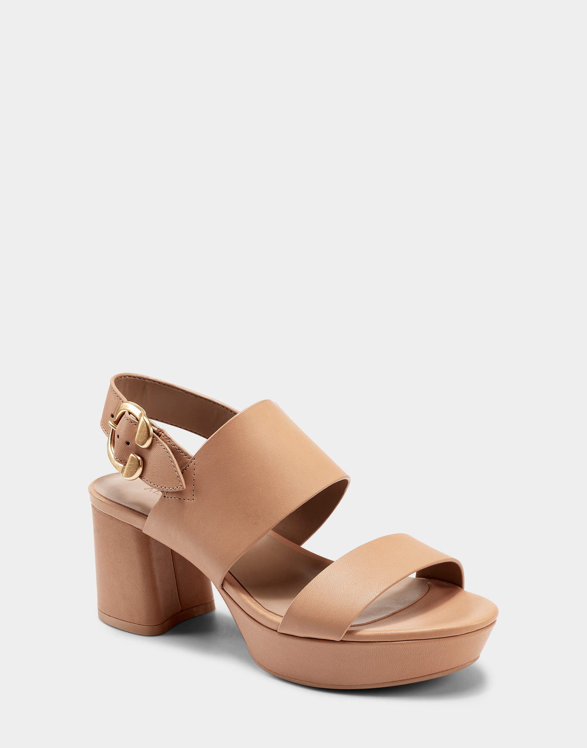 Comfortable Women's Platform Sandal in Nude Leather | Aerosoles Shoes