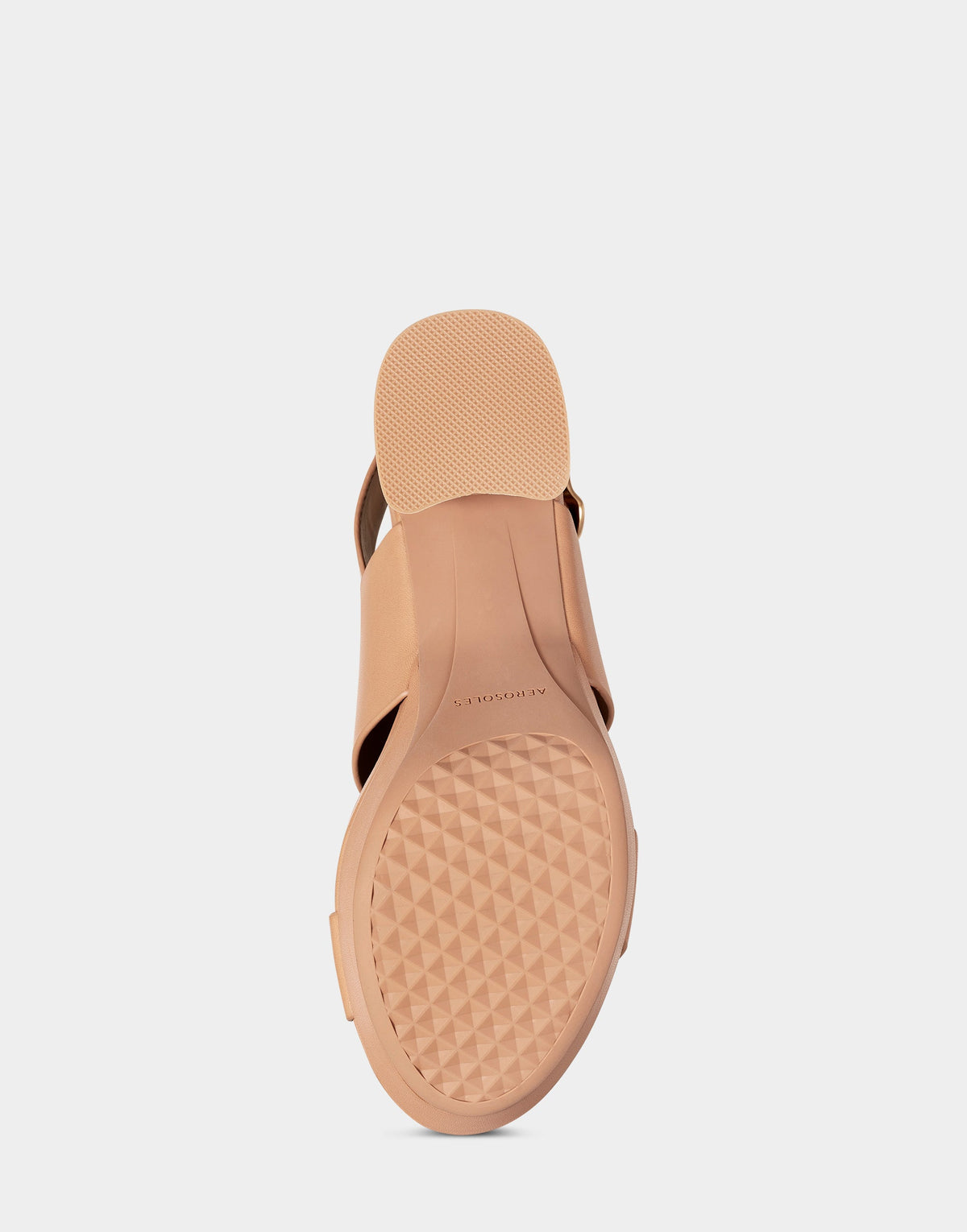 Comfortable Women's Platform Sandal in Nude Leather | Aerosoles Shoes