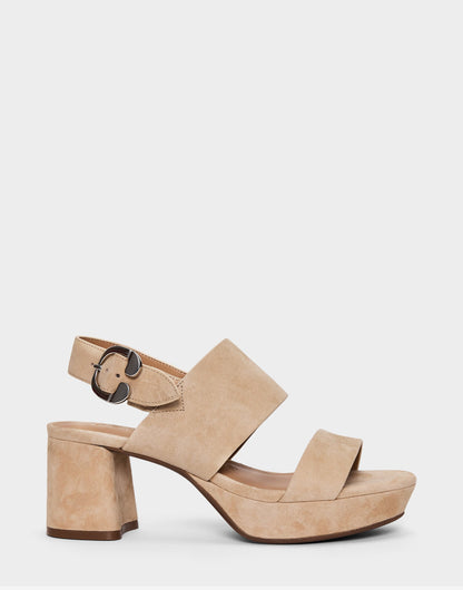 Comfortable Women's Platform Sandal In Cipria Suede | Aerosoles Shoes