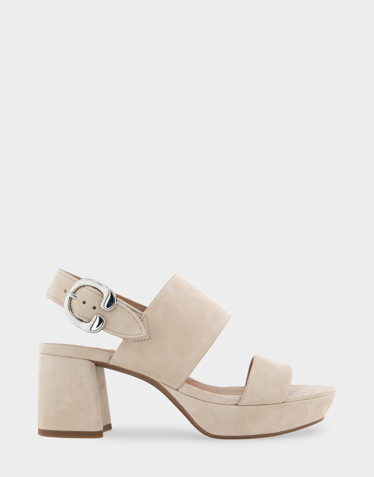 Comfortable Women's Platform Sandals in Stone Suede | Aerosoles Shoes