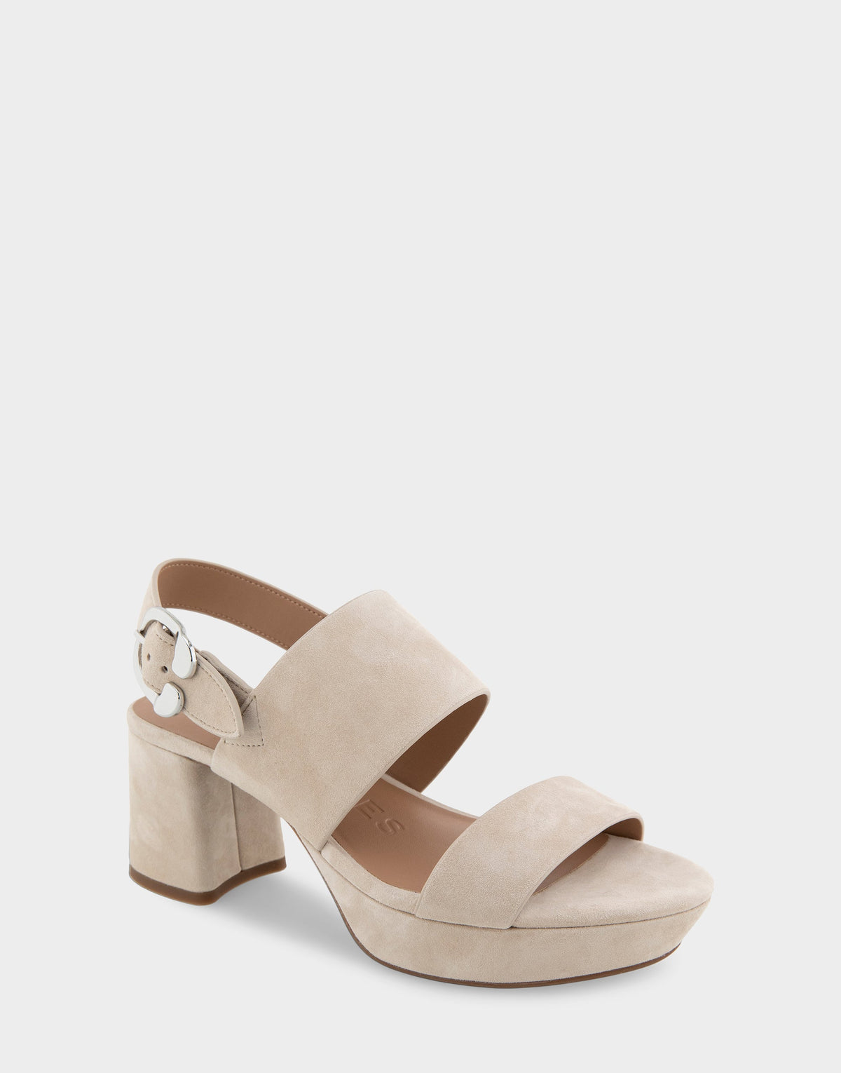 Comfortable Women's Platform Sandals in Stone Suede | Aerosoles Shoes