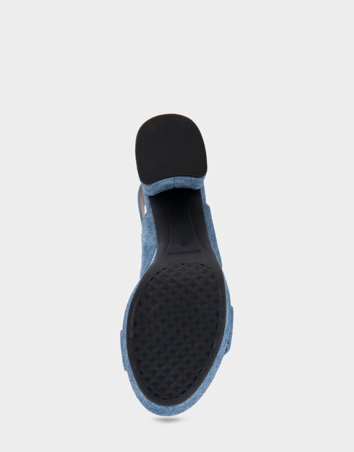 Comfortable Women's Platform Sandals in Blue Denim Suede | Aerosoles Shoes