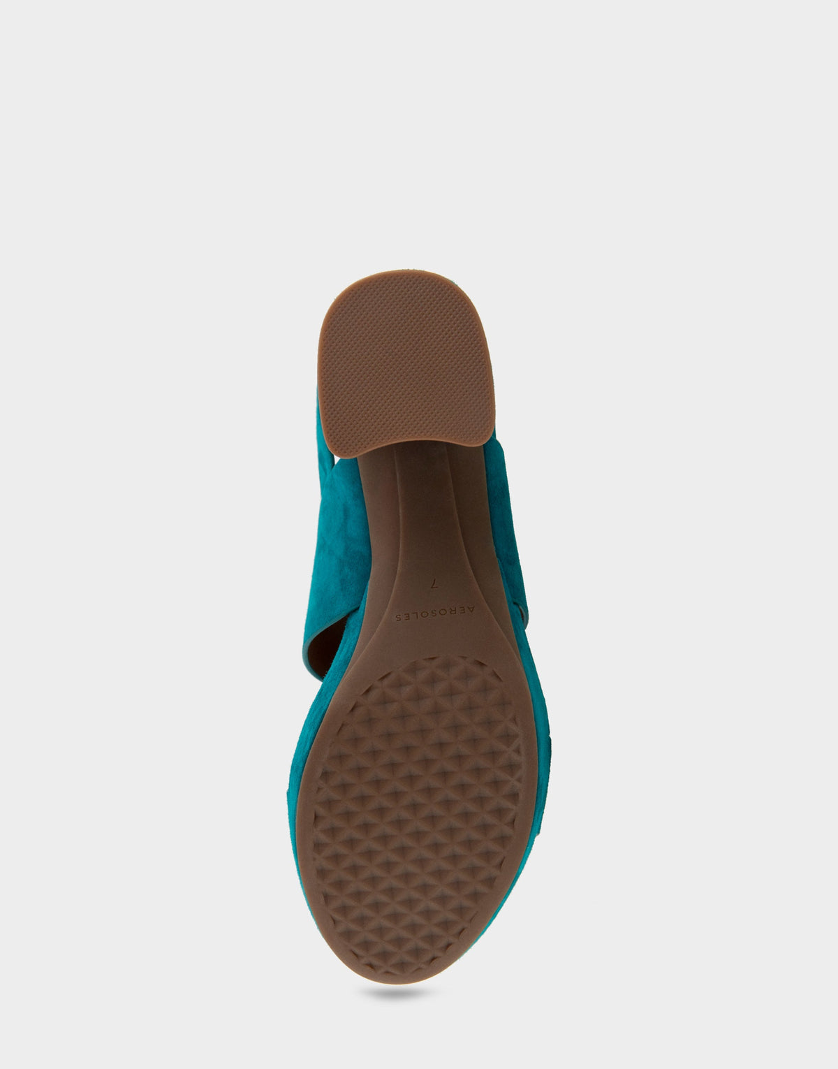 Comfortable Women's Platform Sandals in Teal Suede | Aerosoles Shoes