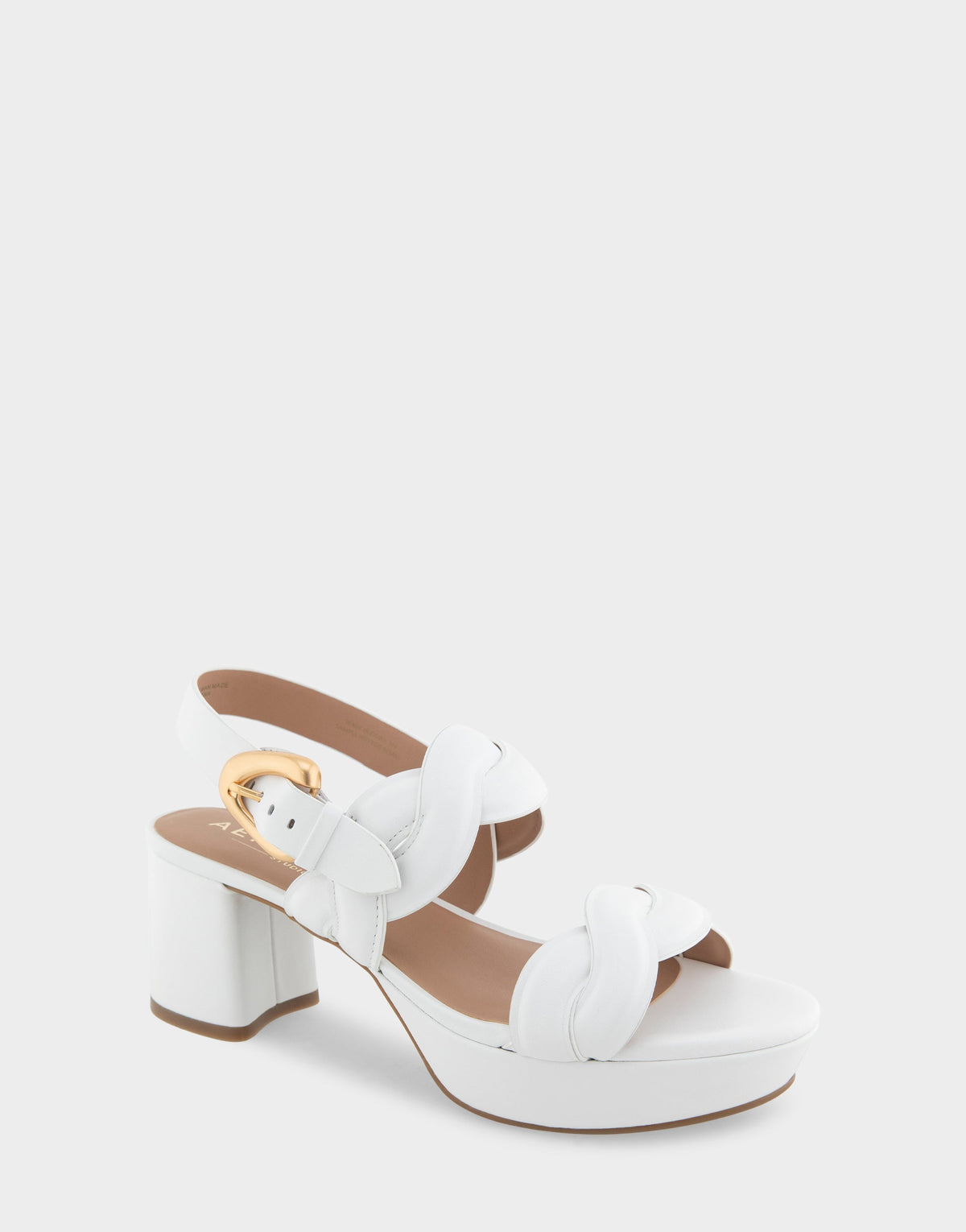 Comfortable Women's Platform Sandals in White Leather | Aerosoles Shoes