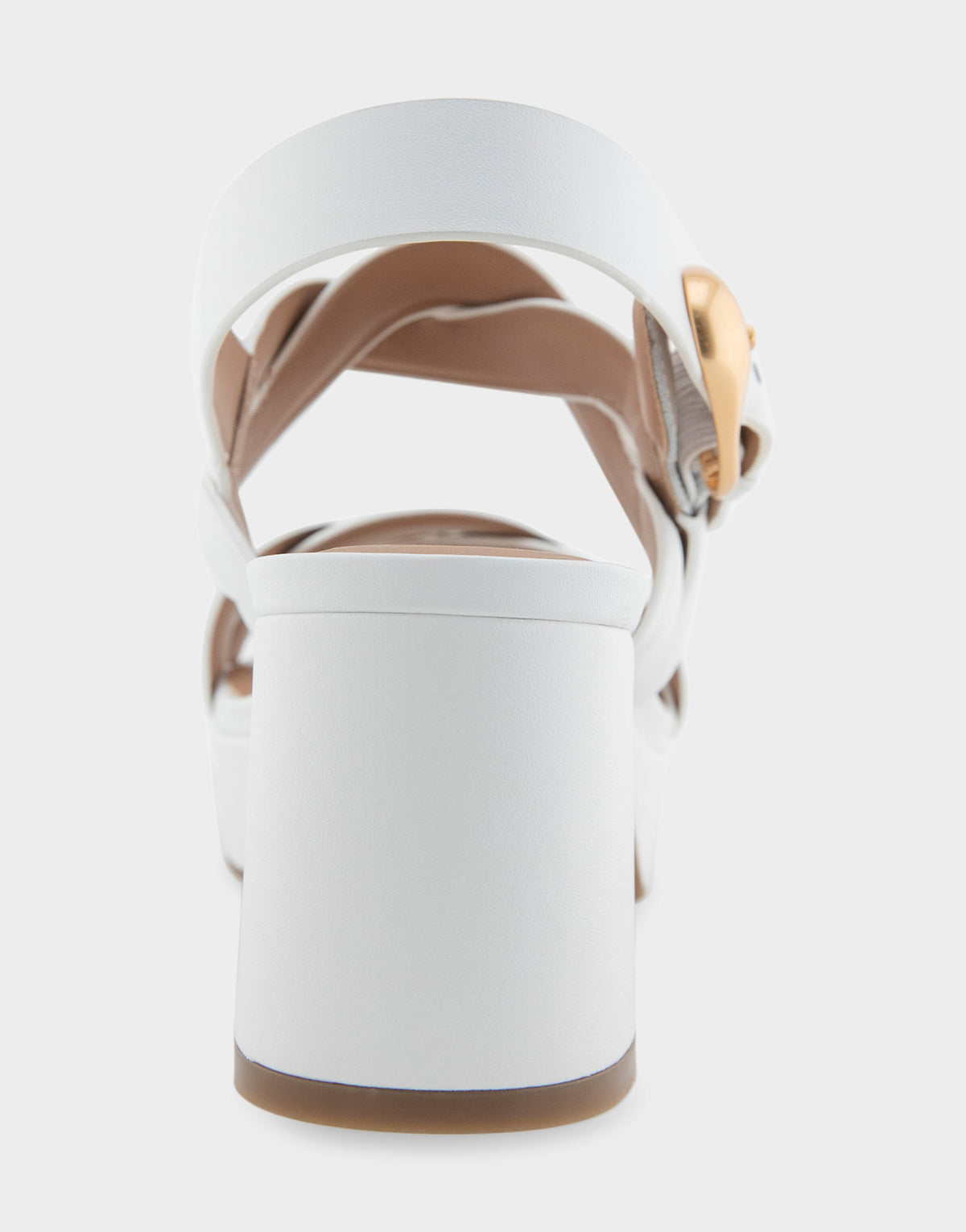 Comfortable Women's Platform Sandals in White Leather | Aerosoles Shoes