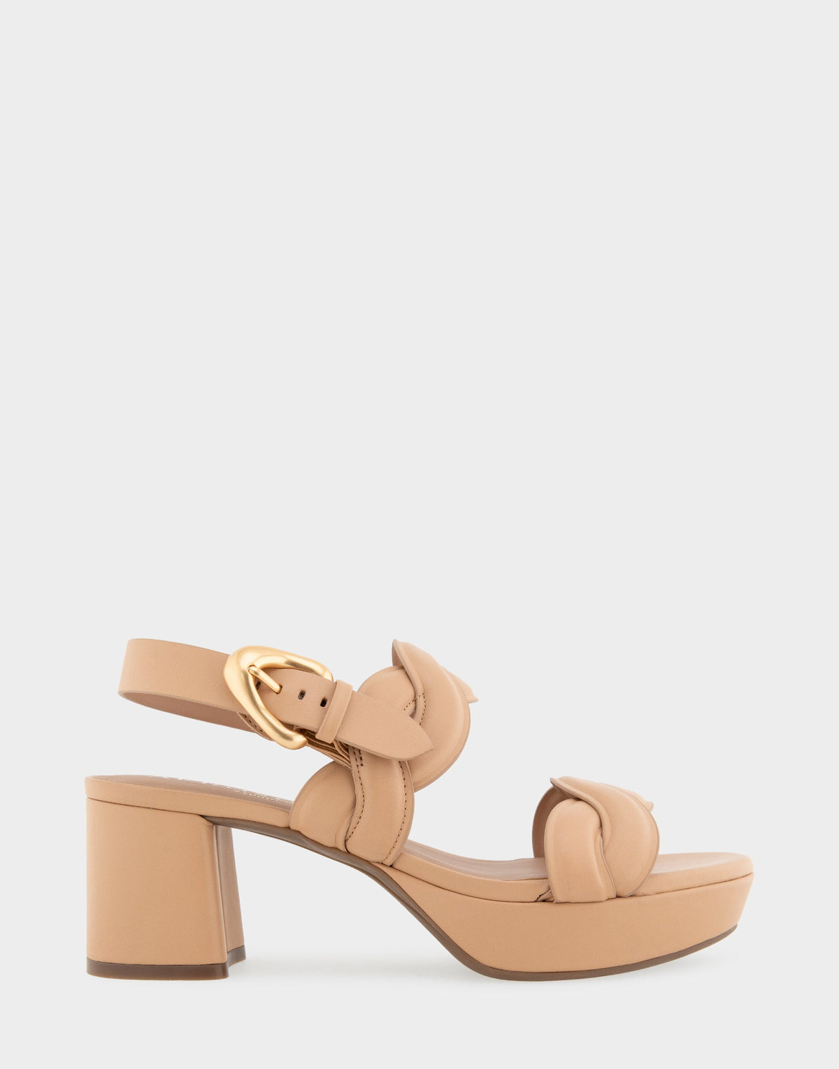 Comfortable Women's Platform Sandals in Beige Bisque Leather | Aerosoles Shoes