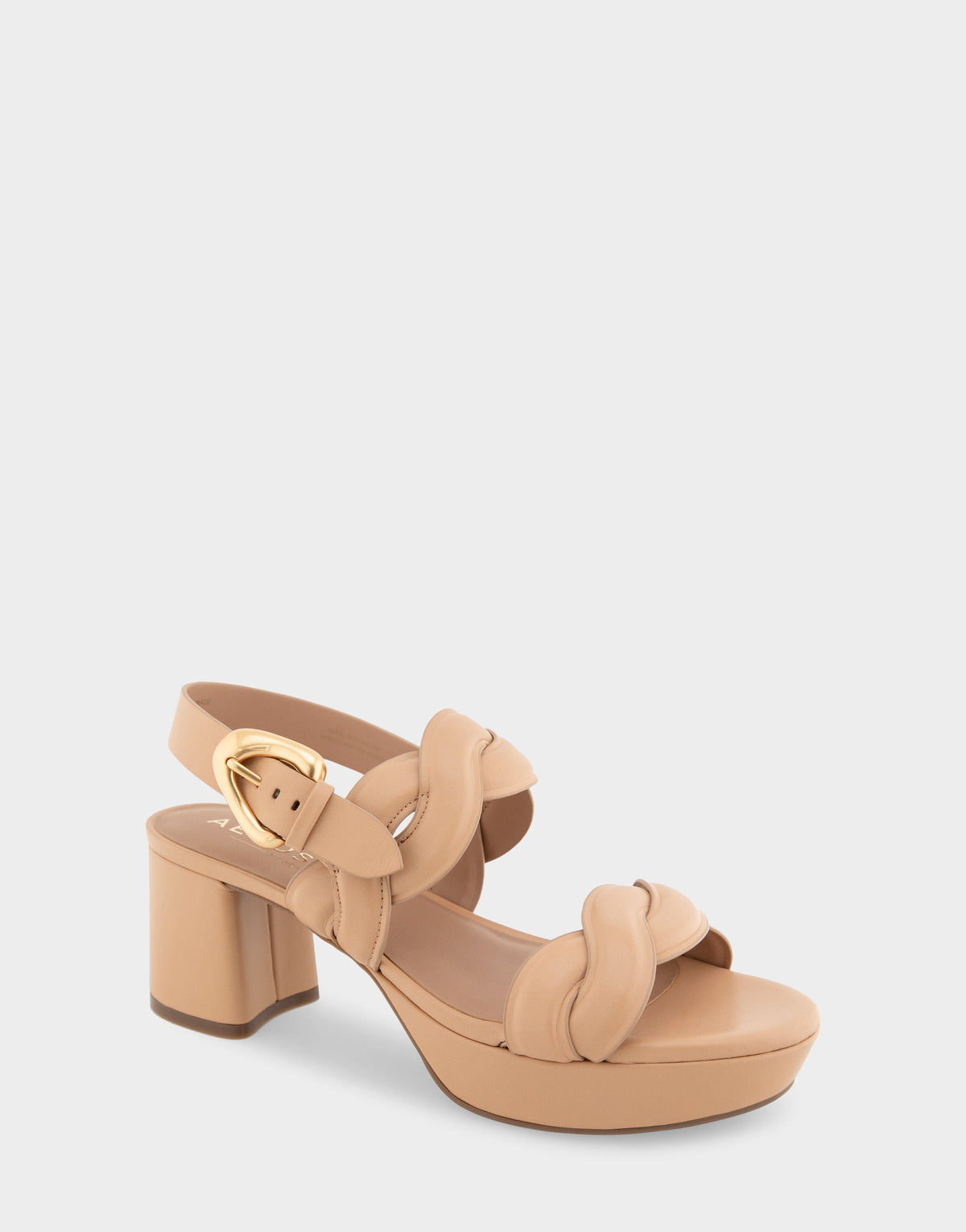 Comfortable Women's Platform Sandals in Beige Bisque Leather | Aerosoles Shoes