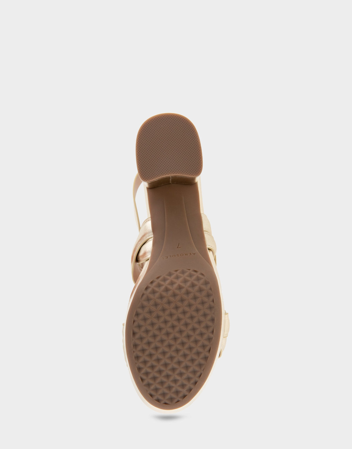 Comfortable Women's Platform Sandals in Soft Gold Leather | Aerosoles Shoes