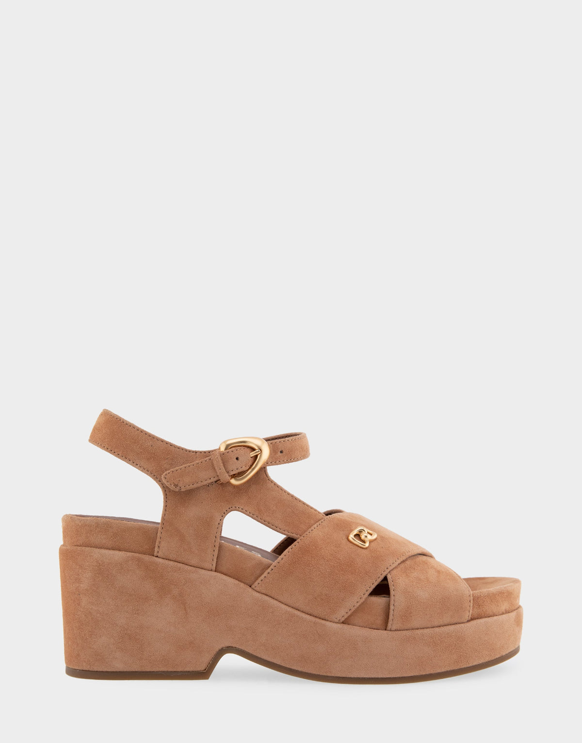 Comfortable Women's Platform Sandals in Tan Suede | Aerosoles Shoes