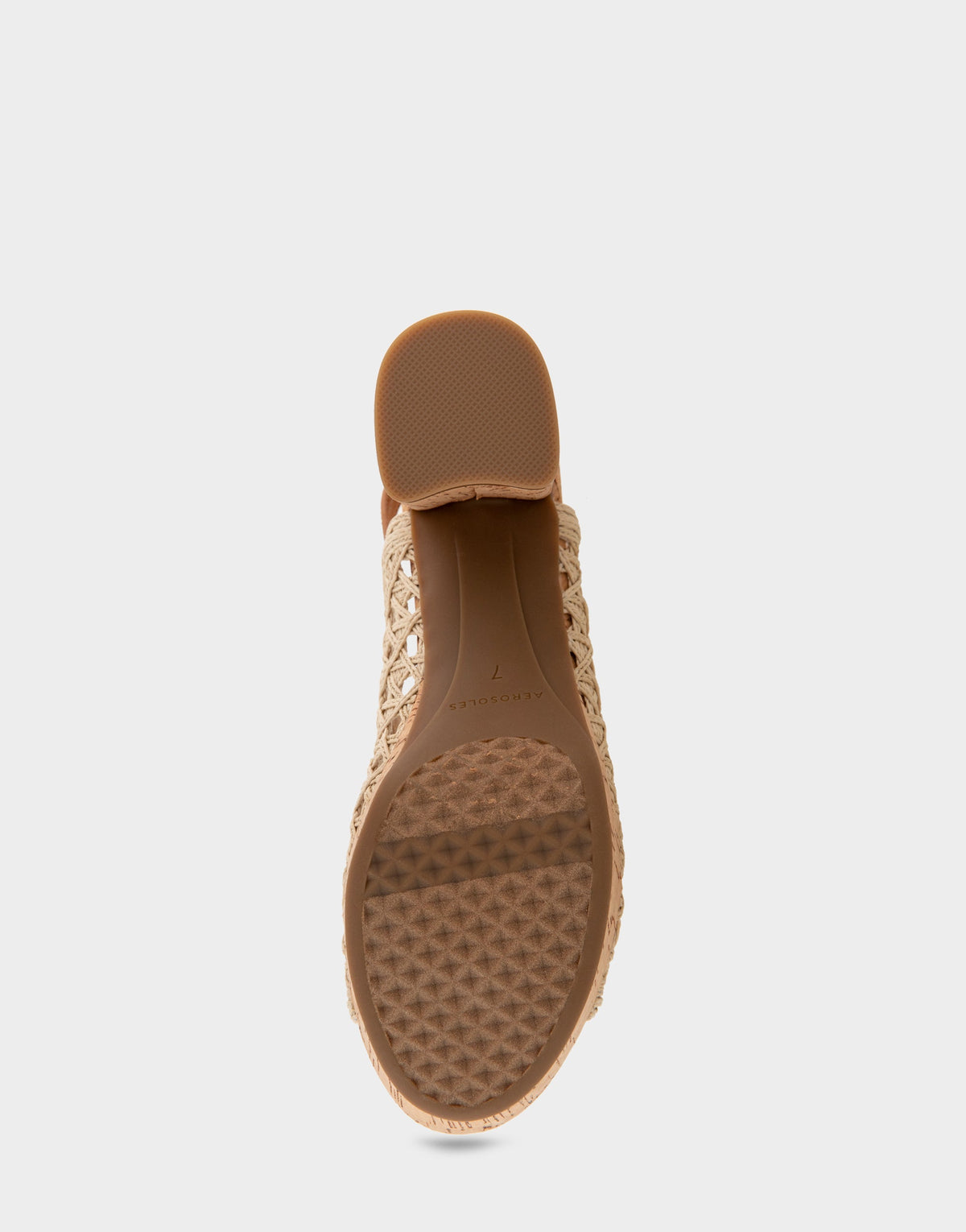 Comfortable Women's Platform Sandals in Natural/tan Embroidered Raffia Raffia Fabric | Aerosoles Shoes