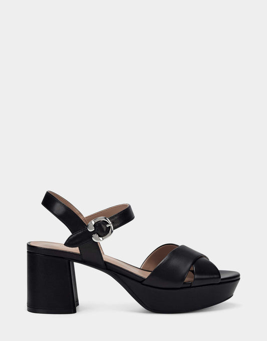 Comfortable Women's Sandal in Black Genuine Leather | Aerosoles Shoes