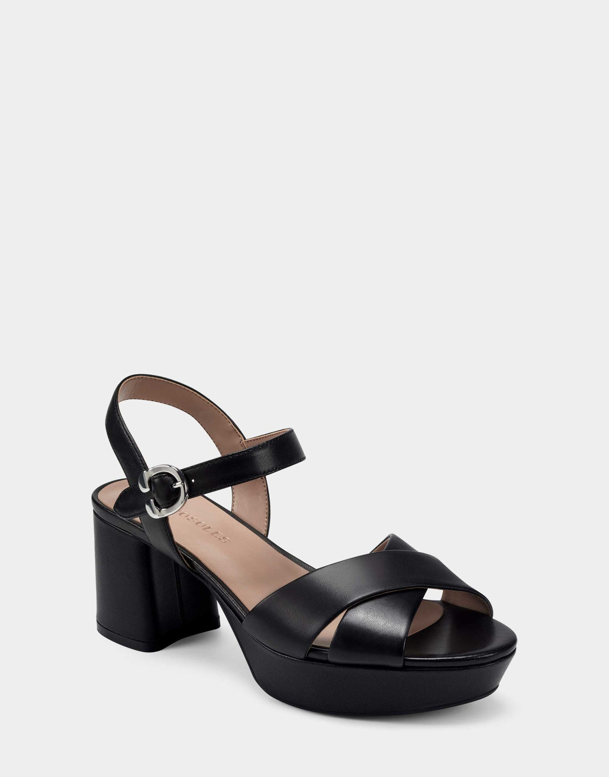 Comfortable Women's Sandal in Black Genuine Leather | Aerosoles Shoes