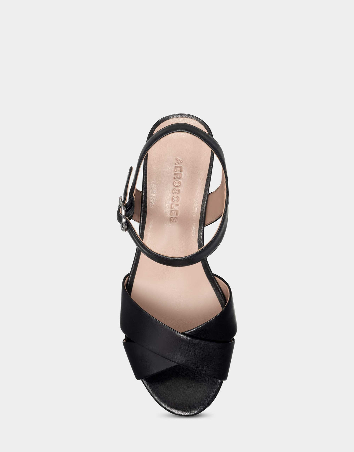 Comfortable Women's Sandal in Black Genuine Leather | Aerosoles Shoes