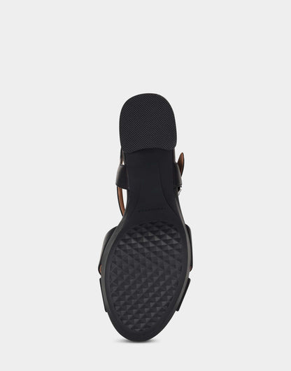 Comfortable Women's Sandal in Black Genuine Leather | Aerosoles Shoes