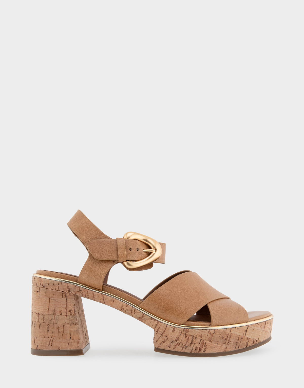Comfortable Women's Platform Sandals in Tan Burnished Leather | Aerosoles Shoes