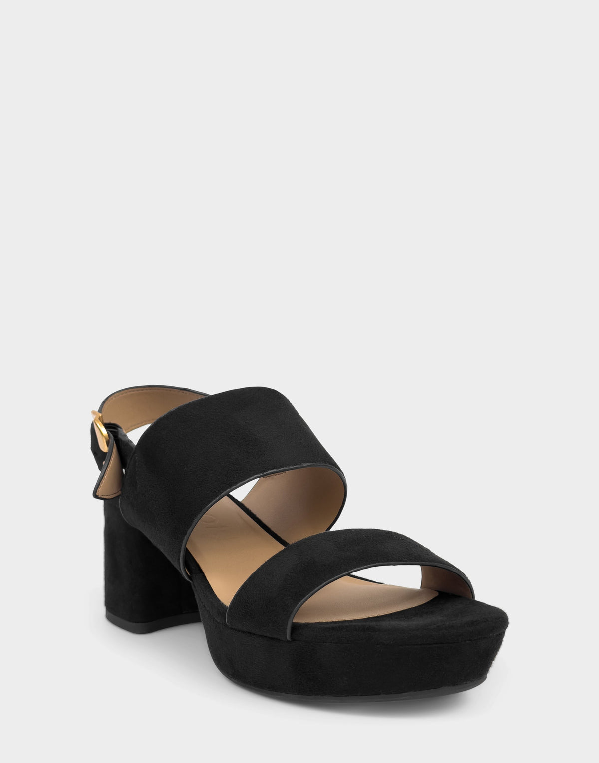 Comfortable Women's Sandal in Black Faux Suede | Aerosoles Shoes