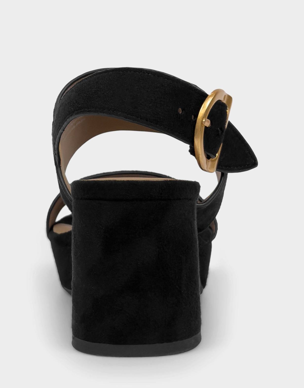 Comfortable Women's Sandal in Black Faux Suede | Aerosoles Shoes
