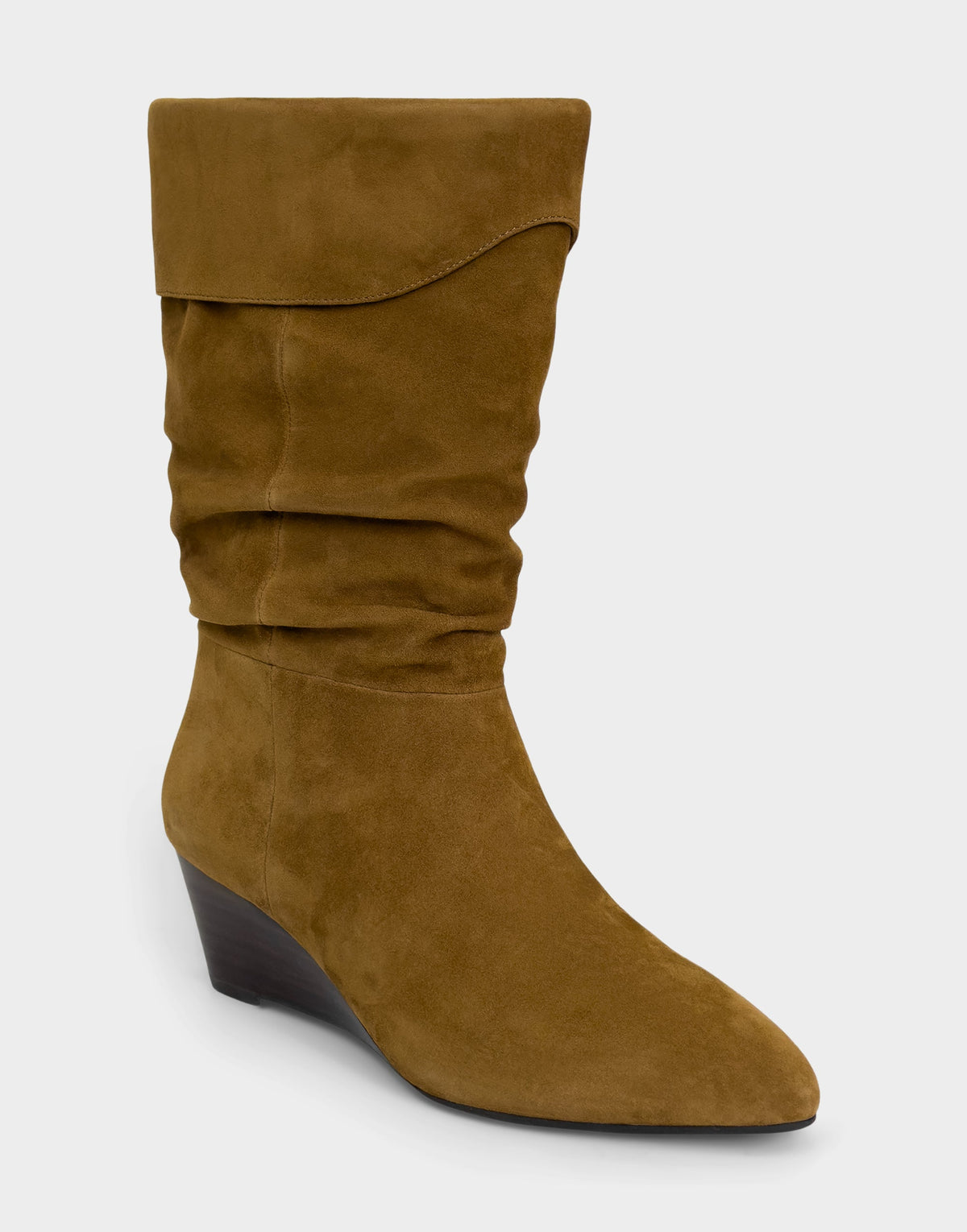 Comfortable Women's Mid Calf Boot In Brown Suede | Aerosoles Shoes