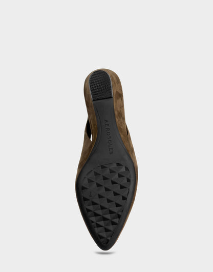 Comfortable Women's Slingback In Brown Suede | Aerosoles Shoes