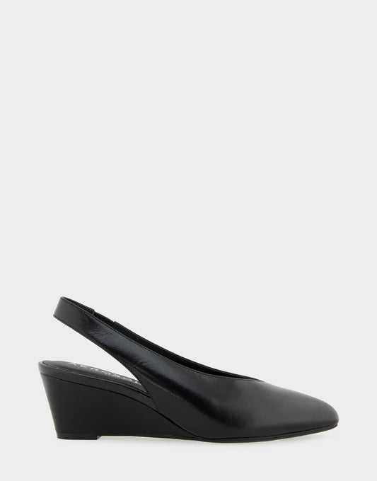 Comfortable Women's Slingback In Black Suede | Aerosoles Shoes