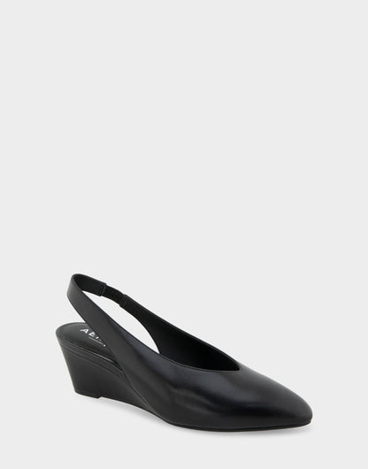 Comfortable Women's Slingback In Black Suede | Aerosoles Shoes