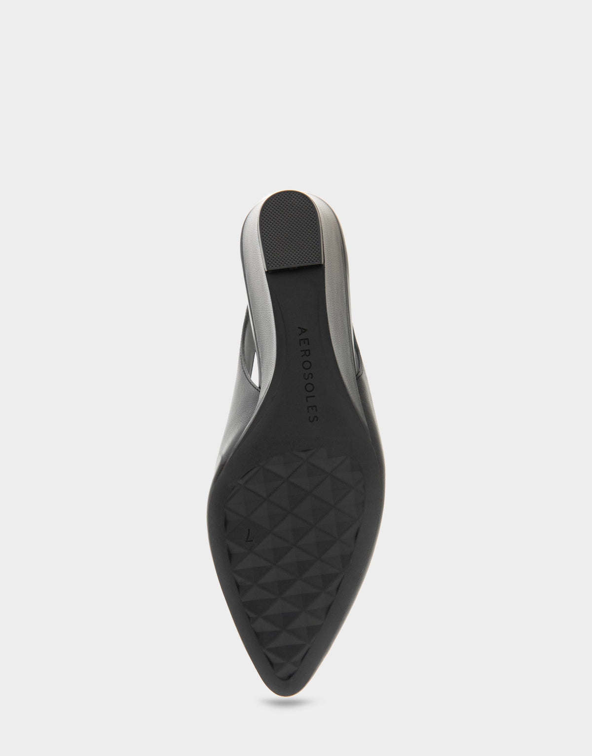 Comfortable Women's Slingback In Black Suede | Aerosoles Shoes