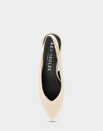 Comfortable Women's Slingback In Beige Suede | Aerosoles Shoes