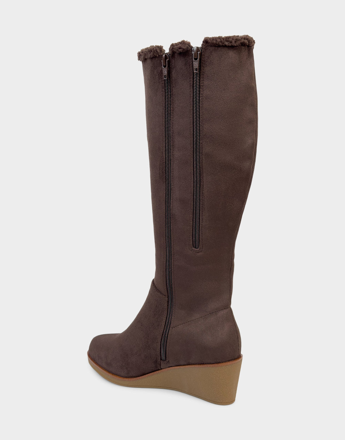 Comfortable Women's Wedge Boot In Brown Faux Suede | Aerosoles Shoes