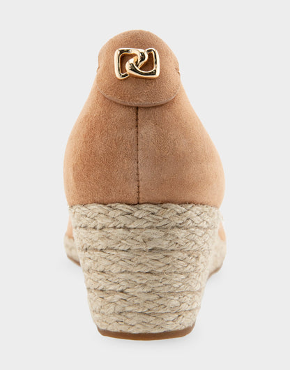 Comfortable Women's Wedge Heels in Tan Suede | Aerosoles Shoes