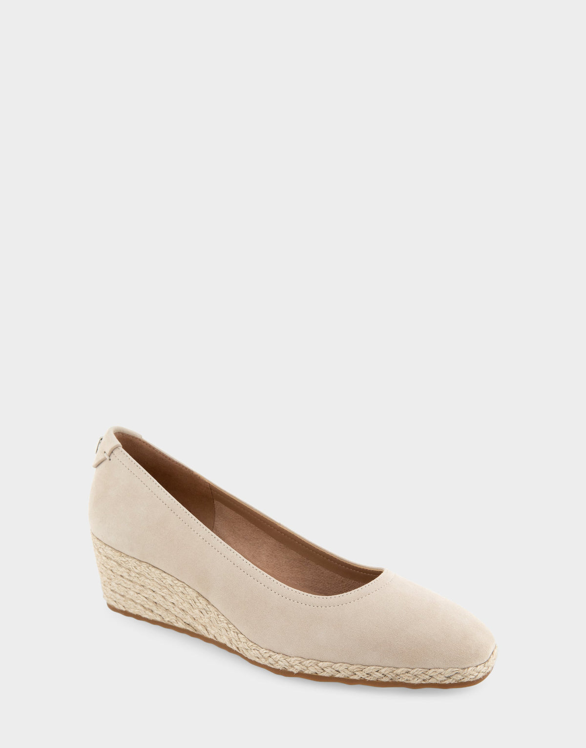 Comfortable Women's Wedge Heels in Stone Suede | Aerosoles Shoes