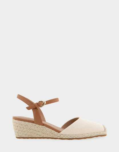 Comfortable Women's Wedge Heels in Natural Canvas Fabric | Aerosoles Shoes