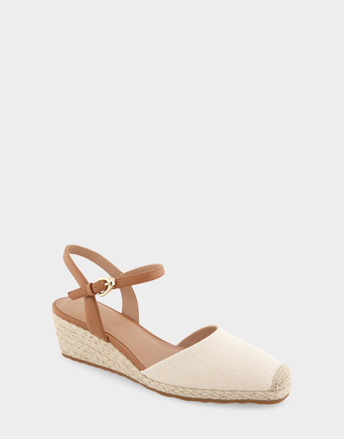 Comfortable Women's Wedge Heels in Natural Canvas Fabric | Aerosoles Shoes